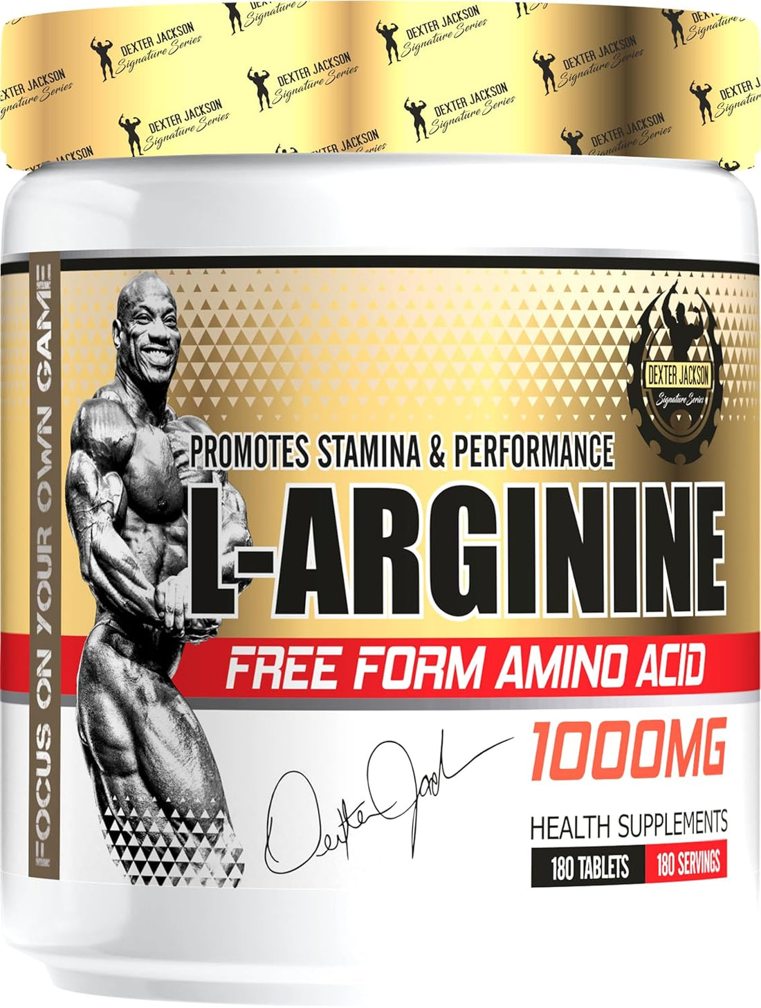 Dexter Jackson L-Arginine 180 Tablets - Unflavored
