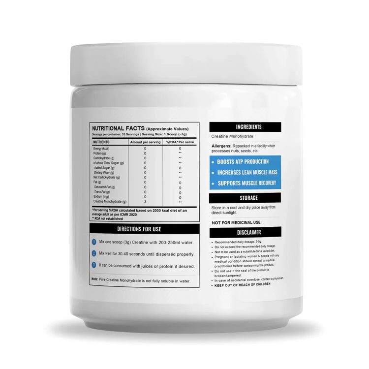 Wellversed Wellcore Micronised Creatine Monohydrate 100 G