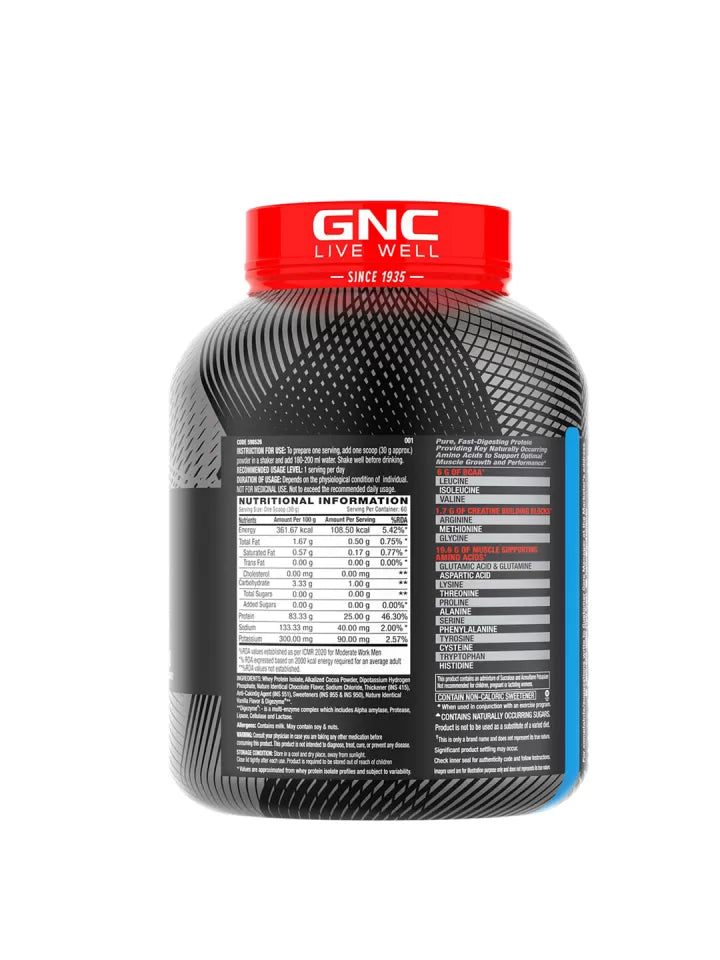 GNC AMP Pure Isolate 4 lbs